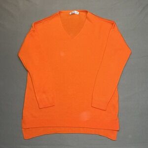 AQE Fashion Orange Long Sleeve Blouse Sz Medium Women's